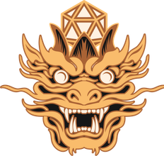 The Antaboga mark, a crowned naga head wearing a d20